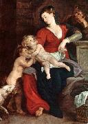 RUBENS, Pieter Pauwel The Holy Family with the Basket f oil painting